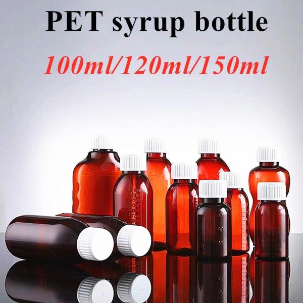 Quality 100ml Medical Syrup Bottles 2 Oz Plastic Liquid Medicine Bottles for sale