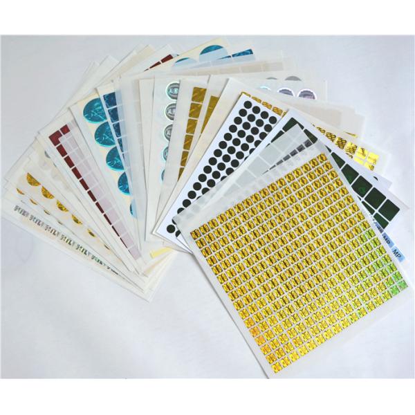 Quality Silver Spare Hologram Security Stickers Tamper Proof Scratch Off for sale