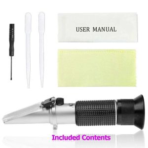 Customized Handheld Refractometer Brix 0-32% for Measuring Sugar in Juice and