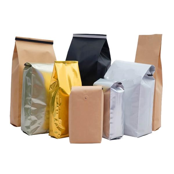 Buy cheap Custom Coffee Bean Bags With Tin Tie Valve Coffee Side Gusset Pouch from wholesalers