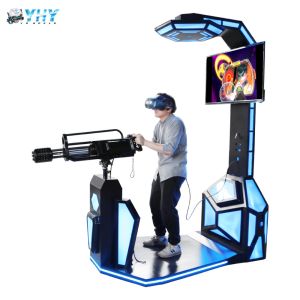 Buy cheap 150kg New Interactive Shooting Machine VR Theme Parks 9d Gatling Fighting Game Machine from wholesalers
