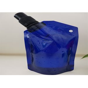 Customized Translucent Drink Juice Smoothie Stand Up Pouches Matte With Hang