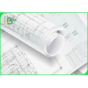 Buy cheap 80gsm CAD Plotter Paper For Architecture 24inch X 150ft Roll With 2inch Core from wholesalers