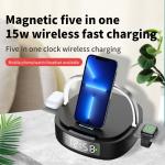 Buy cheap Multifunctional Qi Alarm Table Clock With Wireless Charger  5 In 1 from wholesalers