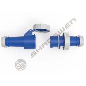 Buy cheap IP67 Industrial Male Female Plug 220V 16A 3 Pin Single Phase Blue Shell Connector for Outdoor Industrial Electronics from wholesalers