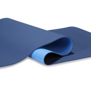 Buy cheap Gymnastics Lightweight Yoga Mat , Dark Blue Yoga Mat Skid Resistance from wholesalers