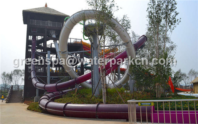 Buy cheap 12m Tall Exciting Custom Water Slides Surf Water Amusement Park Equipment from wholesalers