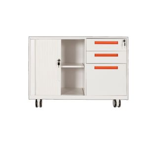 Buy cheap Electrostatic Metal Mobile Pedestal Storage Cabinets With Adjustable Shelves from wholesalers