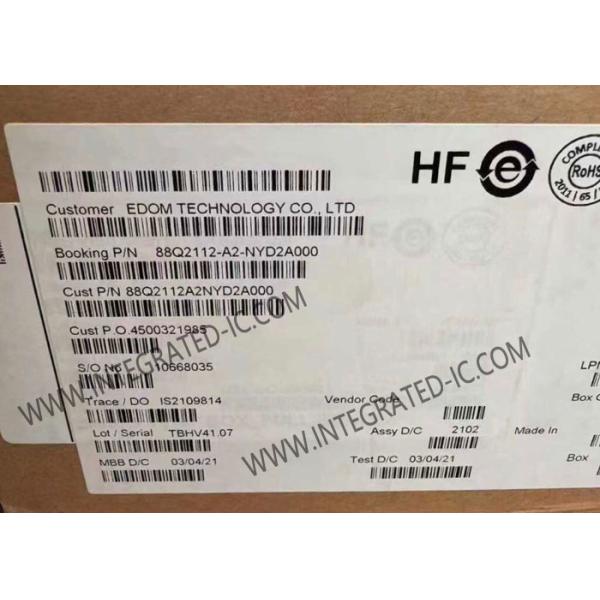Quality 88Q2112-A2-NYD2A000 Ethernet IC Ethernet PHY with 1000Mbps Data Transmission in QFN48 Package Measuring 7 mm × 7 mm for sale