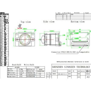 IMX462 Sensor HDR 120FPS MIPI Interface 1080P Camera Module For Action Camera