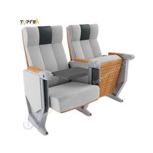 Buy cheap Ergonomic Sleek Black Foldable Auditorium Chair With Armrests from wholesalers