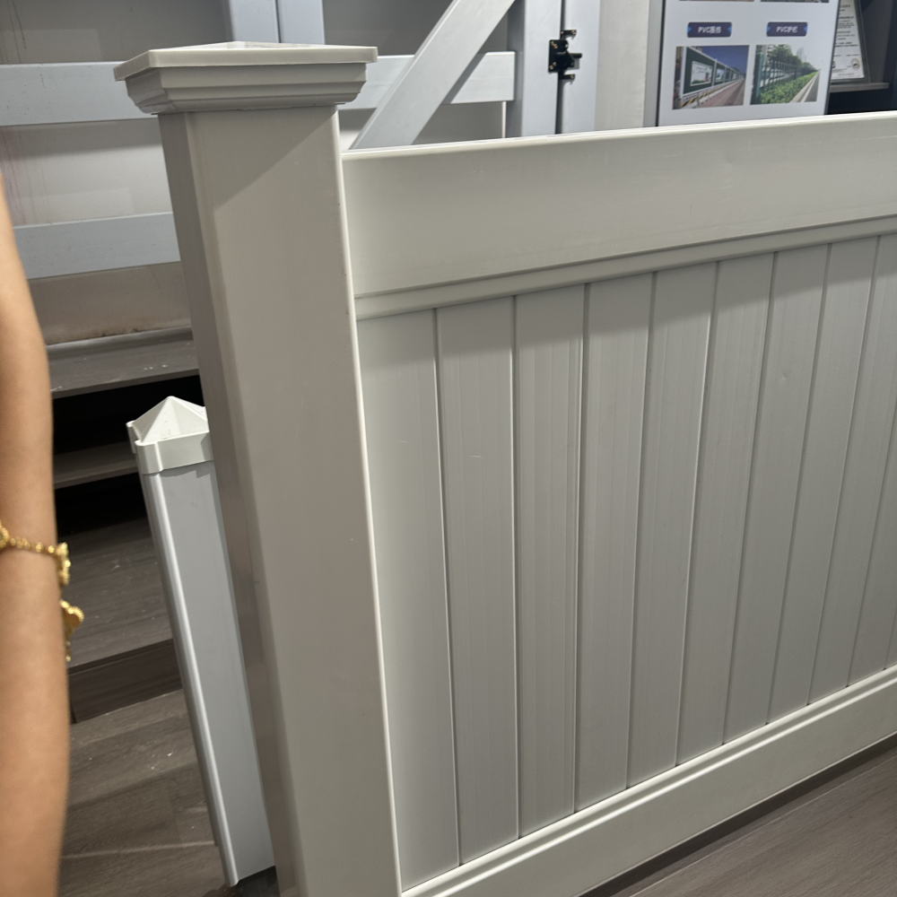 Buy cheap Low Maintenance White Vinyl Fence Boards Column 2590mm Water Proof from wholesalers