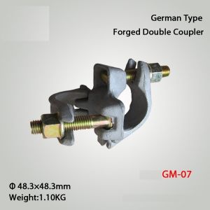 German Type Scaffolding Couplers Drop Forged Double Fixed Coupler