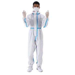 Buy cheap Disposable Medical Protective Coverall Suit Bacteria And Viruses Resistance from wholesalers