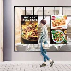 Narrow Thin Bezel Lcd Display 49 Inch Lcd Window Monitor Quiet Cooling