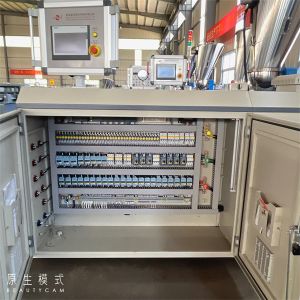 Buy cheap Ceramic Heater Twin Screw Extruder Coaxial Rotary Rotation Scheme PLC/Touch Screen Control System Alloy Heater from wholesalers