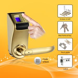 Buy cheap Password and Fingerprint Door Lock with Low voltage Warning Function from wholesalers