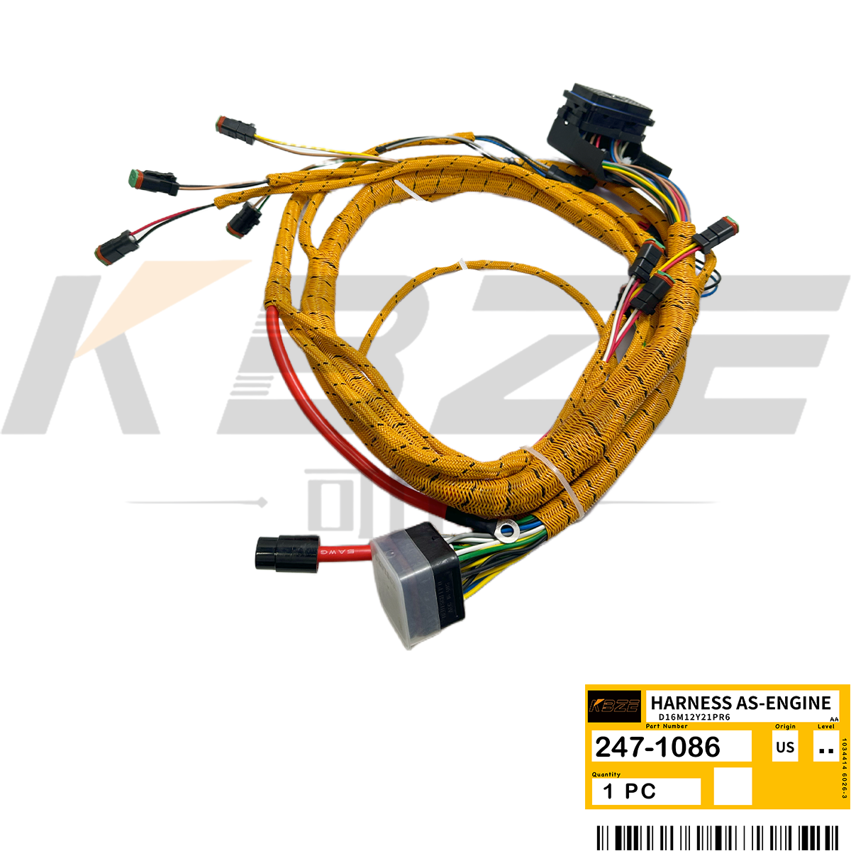 Buy cheap KBZE 2471086 247-1086 CAT C7 WIRING HARNESS ASSEMBLY-ENGINE 950H 962H LOADER from wholesalers