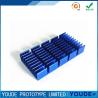Buy cheap Blue Custom CNC Machining Service Aluminum Heatsink Sanding and Anodizing from wholesalers