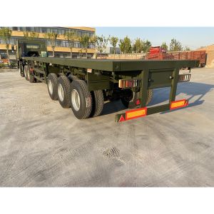 40ft Flatbed Semi Trailer With Container Twist Locks