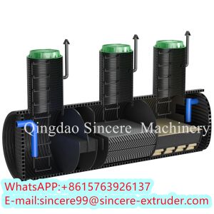 Buy cheap PLC Thermoplastic Spiral PP PPR PE PVC HDPE Pipe Production Line Machine Extruder from wholesalers