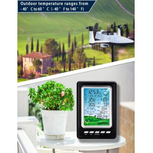 Wireless Outdoor Weather Station Remotely Measure Wind Direction Wind Speed