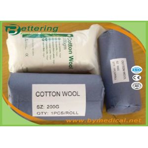 Medical high absorbent 100% pure cotton wool roll 50G~1000G BP quality cotton