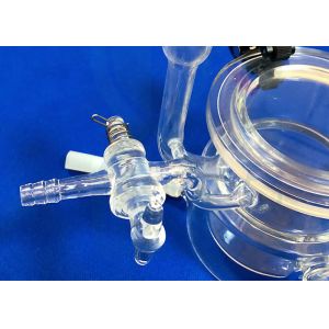Buy cheap 2.2g/Cm3 Frosted Glass Ball Head Quartz Reactor from wholesalers
