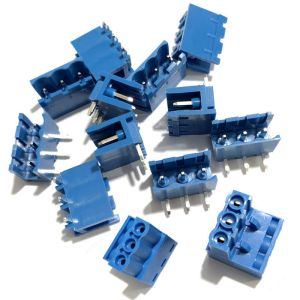 Buy cheap Blue 5.08mm Spacing PCB Pluggable Screw Terminal Blocks Plug + Right Angle Pin Header from wholesalers