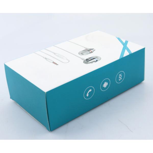 Quality Custom Printed 250gsm Earphone Packaging Box C1S Coated for sale