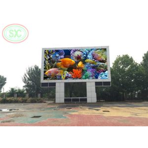 High resoulation full color outdoor P6 LED billboard with columns for advertisin