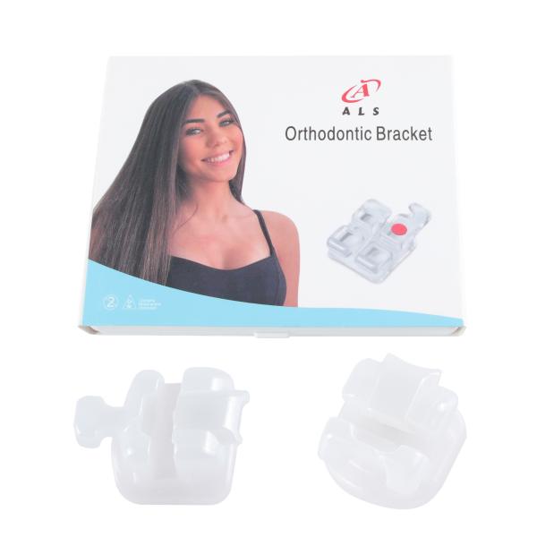 Quality Monocrystalline Sapphire Orthodontic Bracket Tooth Treatment Braces OEM for sale