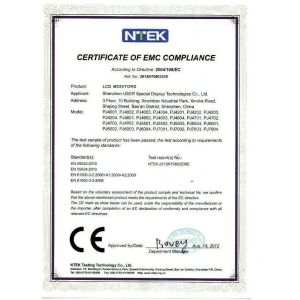 Shenzhen USER Special Display Technologies Co., Ltd Certifications