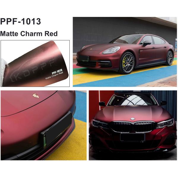 Matte Charm Red Heat Healing Color Paint Protection Film Hydrophobicity Matte