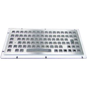 Rugged Industrial Stainless Steel Panel Mount Keyboard With 12 Function Keys