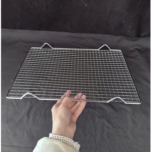 Buy cheap 600*400mm Baking Pan Mesh Barbecue Pizza Cooking Mesh Silver from wholesalers