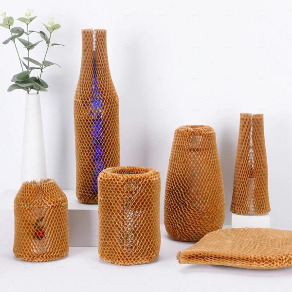 Quality Wood Pulp RHoneycomb Paper Protector Sleeve Recyclable Environmentally Friendly for sale