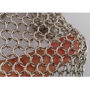 Buy cheap Silver Color Metal Ring Mesh Stainless Steel For Decoration Of Buildings Facade from wholesalers