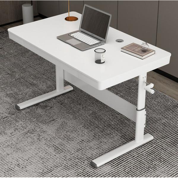 Buy cheap Electric Height Adjustable Wooden Glass Stand Up Desk for Gaming Work Home Office from wholesalers
