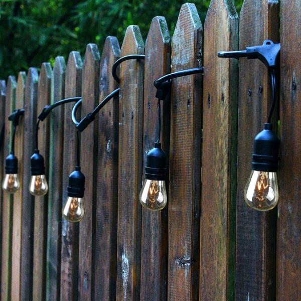 Christmas Style 48ft S14 LED Edison Bulbs String Lights For Indoor Outdoor