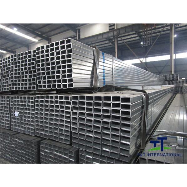 Electronic Resistance Weld Rectangular Hollow Tube , Cold Rolled Rectangular