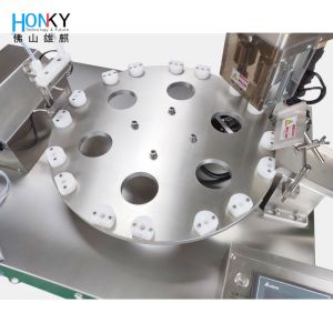 Buy cheap Desktop Double Head Bottle Filling and Capping Machine with Ceramic Pump and 304 Stainless Steel Construction from wholesalers