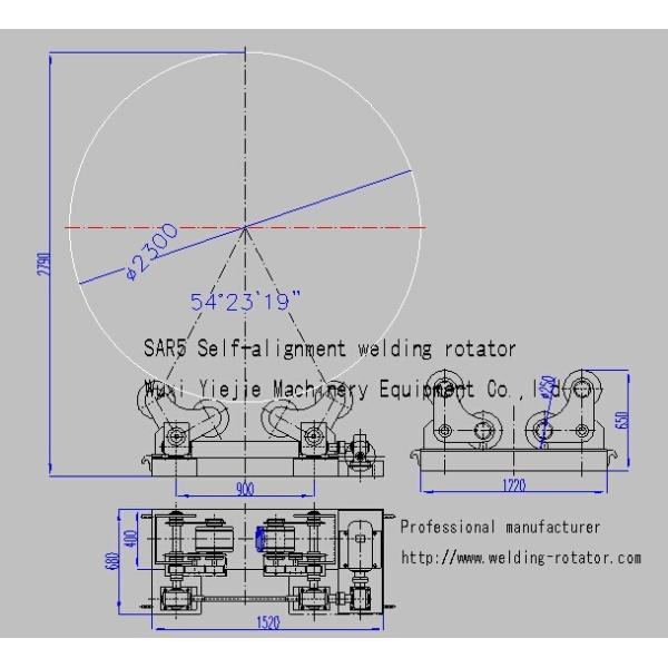 Buy cheap Lodaing Capacity 5 Ton Self Aligning Pipe Turning Rollers Standing Long Tanks Electric Control VFD Change Speed from wholesalers