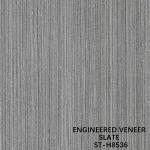Buy cheap Engineered Slate Wood Veneer Walnut H8536 Straight Fineline Grain Dark Grey Color For Decoration Lengthened Size 3100mm from wholesalers