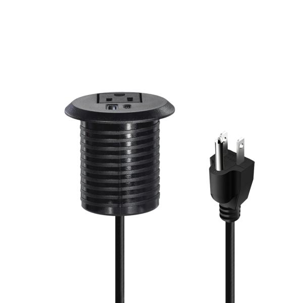 Buy cheap 50mm Round Electrical Plugs & us Sockets Standard Outlets with USB Charging Type-C Port from wholesalers