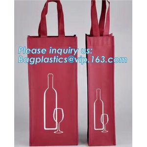 Buy cheap Custom printed non woven drawstring bag for wine, Custom Heavy Duty Non Woven 6 Bottles Carrier Packaging Divided Wine T from wholesalers