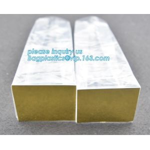 biodegradable custom printing self adhesive opp pp bopp pe square bottom clear