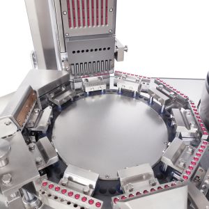 Buy cheap PLC Control 3 Bores Gelatin Capsule Filling Machine from wholesalers