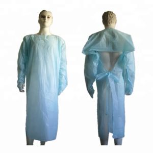 Buy cheap Plastic Surgical Cpe Disposable Protective Gowns With Sleeves from wholesalers