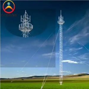 Buy cheap High Quality Steel Pipe Telecommunication Guyed Tower with Antenna Bracket from wholesalers